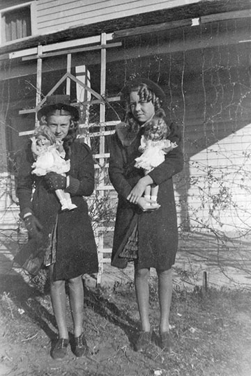 Beverly Schulte (later Nordberg) and Janice Schulte (later Mitchell)